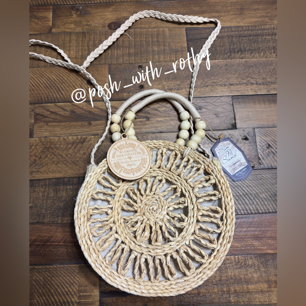 Sun & Sand Woven Round Handbag, Nwt